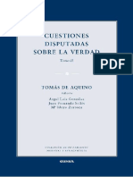 De Aquino, Tomás. Cuestiones Disputadas Sobre La Verdad II