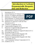 Chapter 20: Introduction To Carbonyl Chemistry Organometallic Reagents Oxidation and Reduction