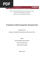 Evaluation of Electromagnetic Metamaterials