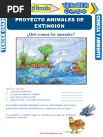 Proyecto Animales de Extinción para Tercer Grado de Primaria