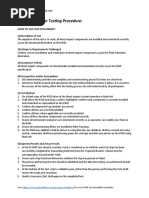 P&ID Walkdown Testing Procedure:: How To Use This Document