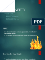 Fire Safety: By: Cena, Dominic Dejito, Cristen S. Egurrola, Rodge Kevin Fajardo, Llahona A. Fernandez, Jasmine Cleo