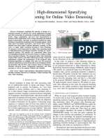 VIDOSAT: High-Dimensional Sparsifying Transform Learning For Online Video Denoising