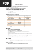 Operation Sheet 1