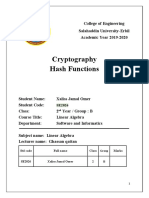 Cryptography Hash Functions: STD Code Full Name Class Marks