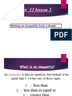 Chapter 13 Lesson 3: Writing An Inequality From A Graph