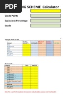 VU Grading Scheme Calculator