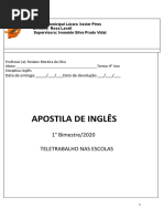 Apostila de Inglês 8º Ano