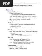 Assumptions in Regression Model PDF