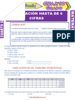 Numeración Hasta de 6 Cifras para Cuarto Grado de Primaria