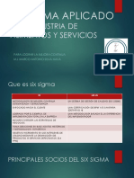 Six Sigma Aplicado A La Industria de Alimentos 1