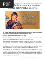 Novena A Nuestra Sra. Del Perpetuo Socorro.