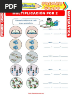 Multiplicación Por 2 para Primer Grado de Primaria PDF