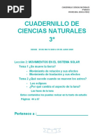 Cuadernillo Ciencias Naturales 3°