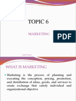 Topic 6 MARKETING