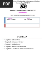 Presented By: Thermistor - Fan Speed Control Using Labview