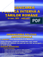 Anizarea Internă A Țărilor Române Sec.14-17