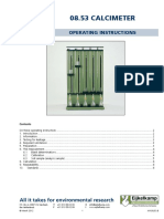 08.53 Calcimeter: Operating Instructions