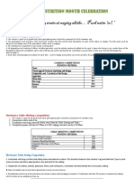Highlight Activities Nutrition Month