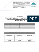 Pr-Oe-003-Procedimiento de Transporte de Postes y Equipos Con Camión Grúa de Almacén A Punto de Izaje