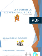 Derechos y Deberes de Los Afiliados Al SGRL