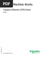 Toyoda Machine Works: Toyopuc Ethernet (TCP) Driver