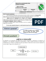 GUIA 7 MATEMATICAS: La Radicacion.