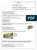 História-Atividade Diagnóstica-6º Ano