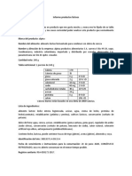 Informe Productos Lácteos