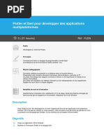 Programme Flutter Et Dart Pour Développer Des Applications Multiplateformes