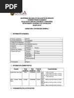 Silabo Contabilidad General I - Contabilidad