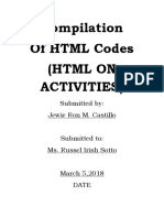 Compilation of HTML CODES