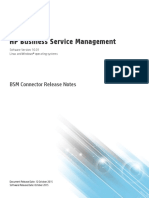 HP Business Service Management: BSM Connector Release Notes