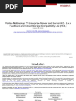 Veritas Netbackup ™ Enterprise Server and Server 8.2 - 8.X.X Hardware and Cloud Storage Compatibility List (HCL)