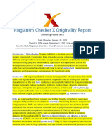 Plagiarism Checker X Originality Report: Similarity Found: 85%