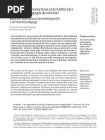 Moreno, Corral - 2019 - Metodologías Inductivas Interculturales para Una Pedagogía Decolonial PDF