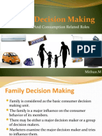 Family Decision Making: and Consumption Related Roles