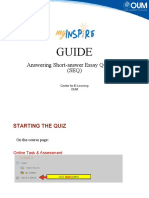 Guide: Answering Short-Answer Essay Questions (SEQ)