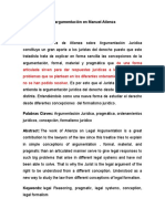 El Derecho Como Argumentación en Manuel Atienza