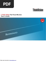 Lenovo Thinkvision Lt1421 Widescreen LCD Monitor 1452DS6 PDF