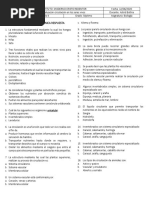 Prueba 2 de Biologia Segundo Periodo PDF