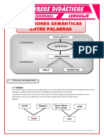 Relaciones Semánticas Entre Palabras para Cuarto de Secundaria