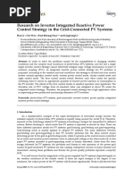 Research On Inverter Integrated Reactive Power Control Strategy in The Grid-Connected PV Systems