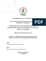 La Contabilidad Como Instrumento Financiero en La Rendición de Cuentas Caso Municipio Marcelino Maridueña