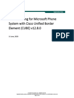 Direct Routing For Microsoft Phone System With Cisco Unified Border Element (CUBE) v12.8.0