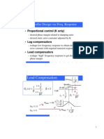 Lead Compensation: Controller Design Via Freq. Response