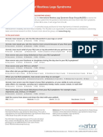 Restless Legs Syndrome RLS Rating Scale