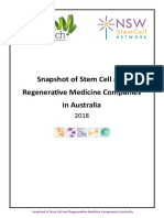 Snapshot of Stem Cell and Regenerative Medicine Companies AU