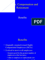 Benefits, Compensation and Retirement