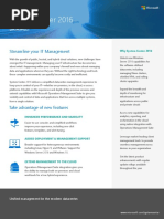 System Center 2016 Datasheet